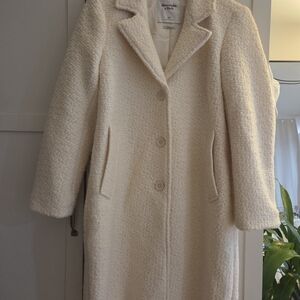 Abercrombie & Fitch Women's Teddy Jacket in Cream